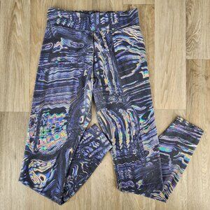 Nike Women's Small Pull On Athletic Leggings Multicolor Cotton & Polyester Blend